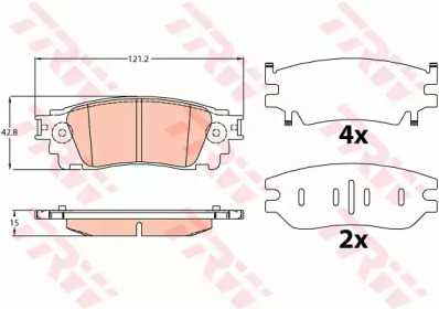 Купить запчасть TRW - GDB4459 