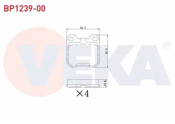 Купить запчасть VEKA - BP123900 
